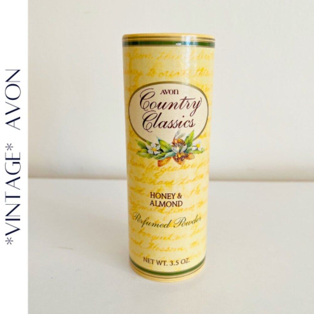 AVON Vintage 1989 Country Classics Honey & Almond Perfumed Powder, New! - Picture 1 of 7